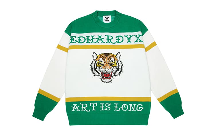 ED HARDY X ED HARDY Tiger Head Logo Sweater
