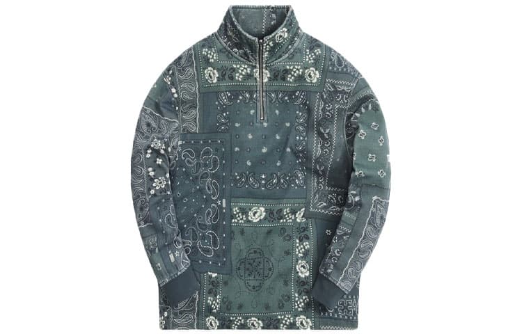 KITH Deconstructed Bandana Quarter Zip