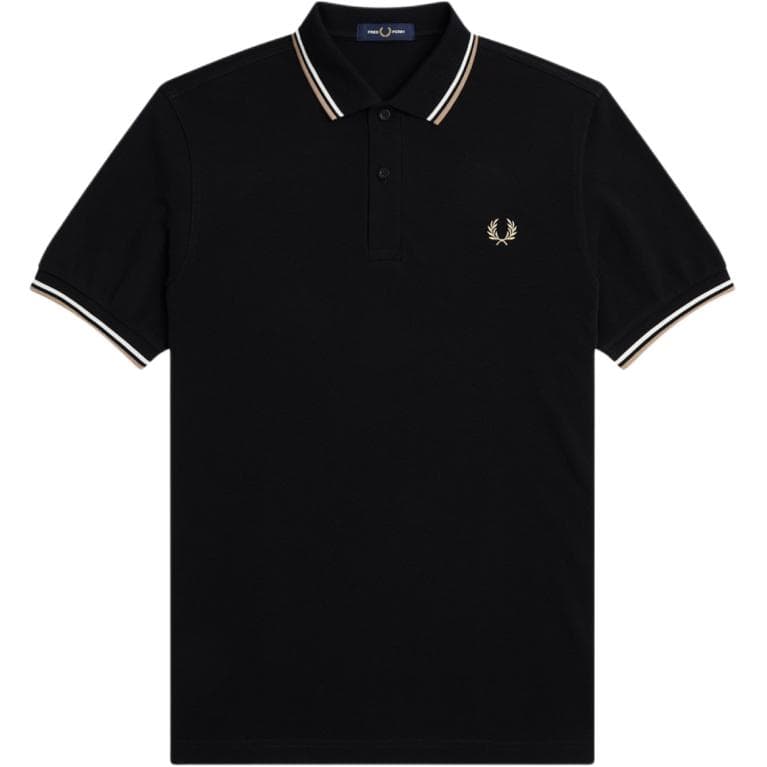 Fred Perry Polo Shirt Black/Beige