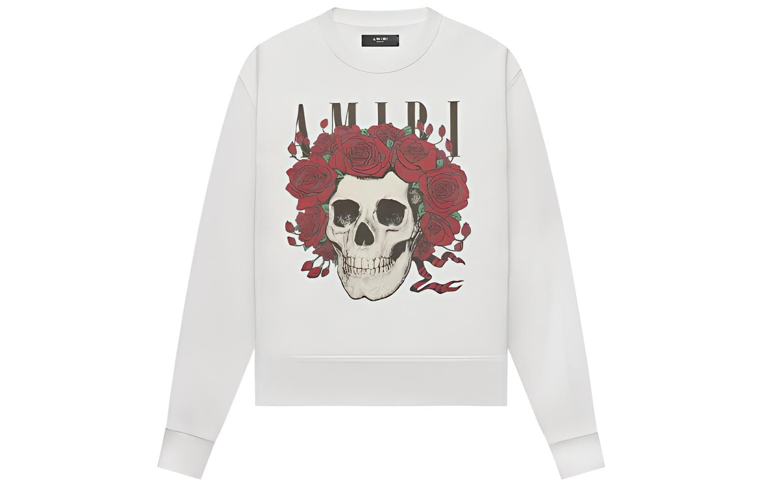 AMIRI Skull Print Crewneck White