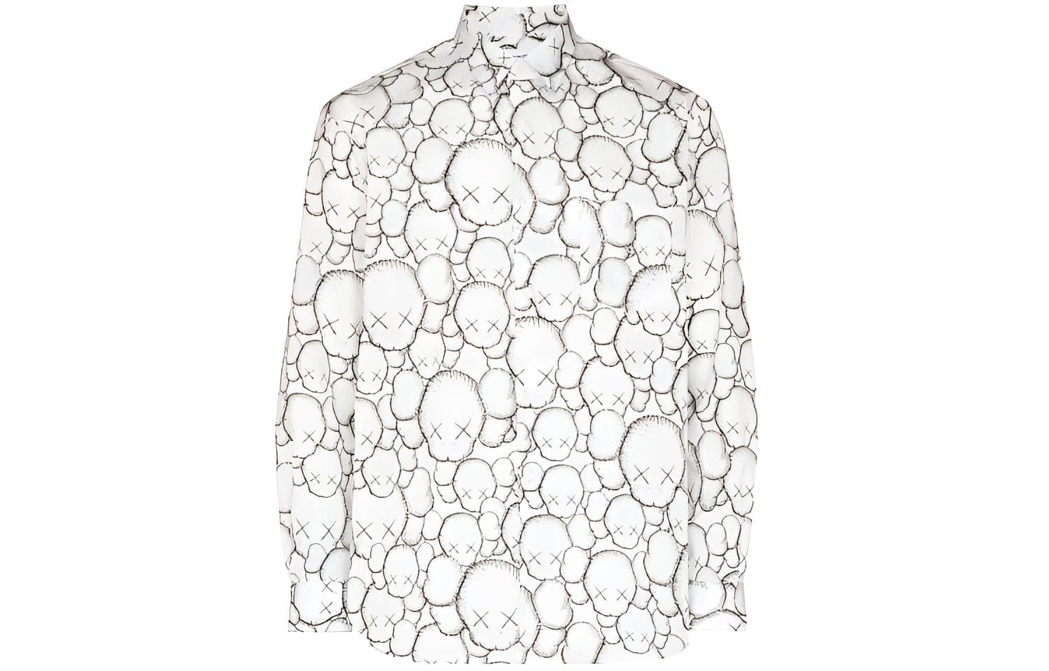 CDG x KAWS Long Sleeve Shirt White