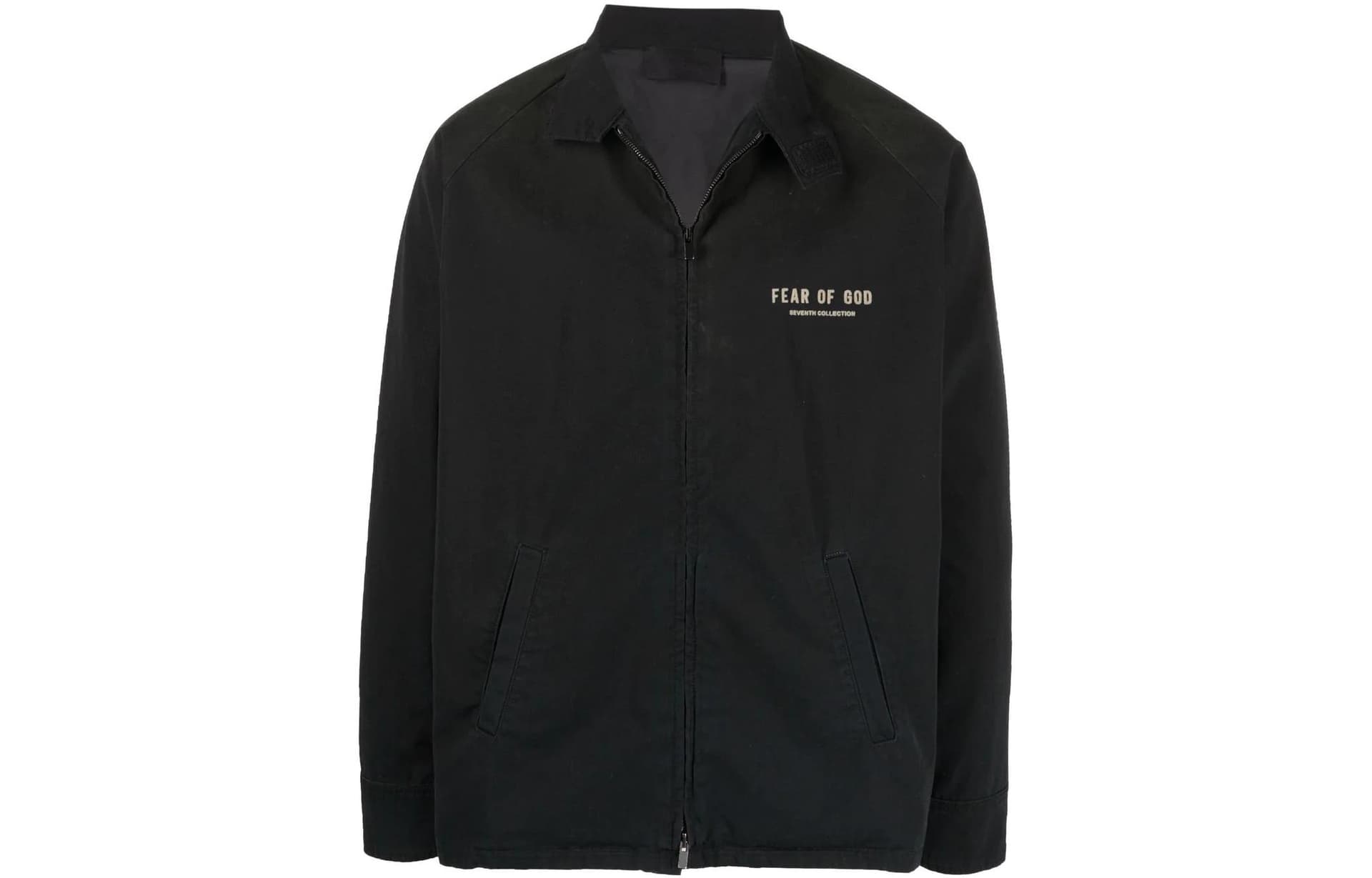 Fear of God SS22 Logo Zip Jacket Black