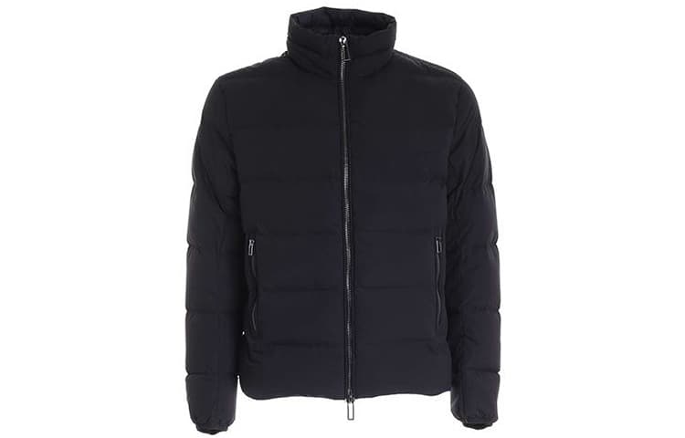 EMPORIO ARMANI/阿玛尼 Emporio Armani Zip-Up Down Jacket Navy