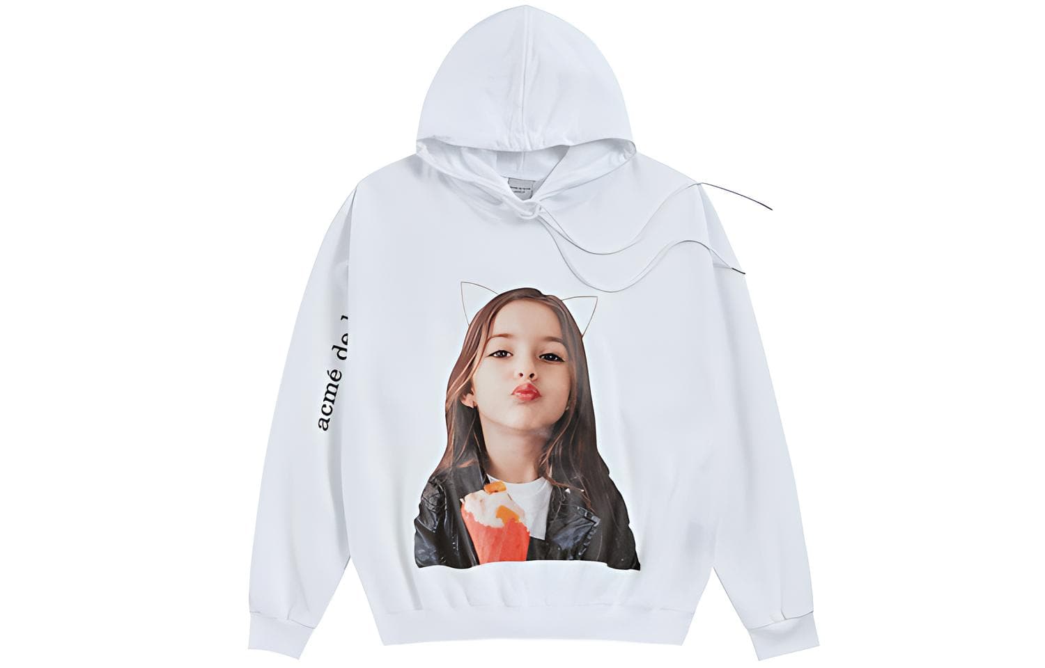 acme de la vie ADLV Pout Girl Sweatshirt White