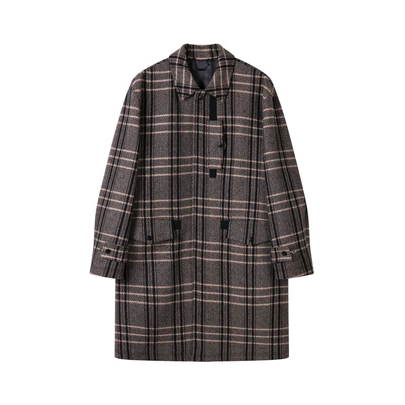 David Naman Classic Wool Coat