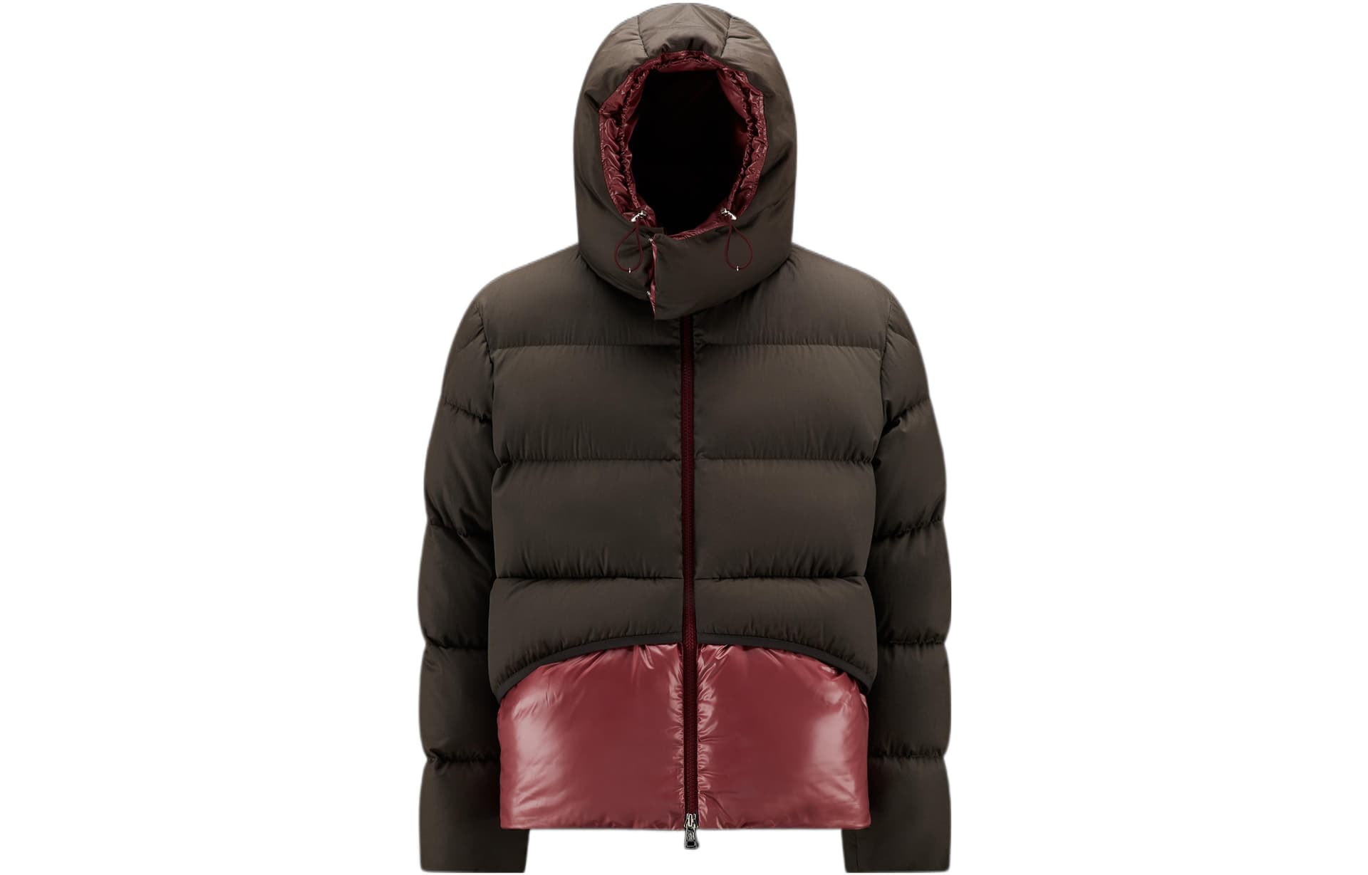 MONCLER GENIUS Moncler FW22 Logo Badge Hooded Down Jacket Green