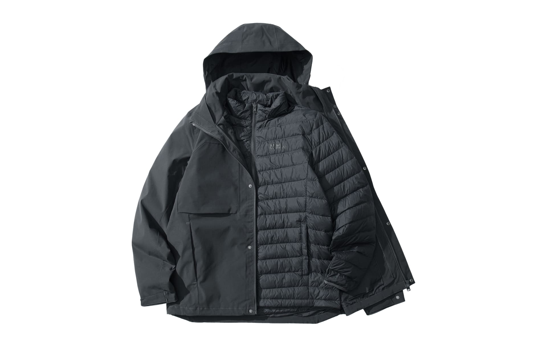 狼爪/Jack Wolfskin Jack Wolfskin 600 Down Hooded 3-in-1 Jacket