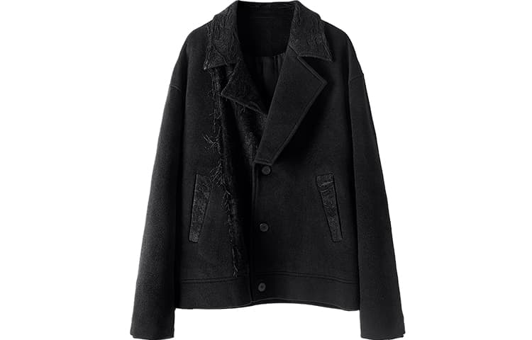 幻象者 Huanzhe Asymmetric Jacket Black