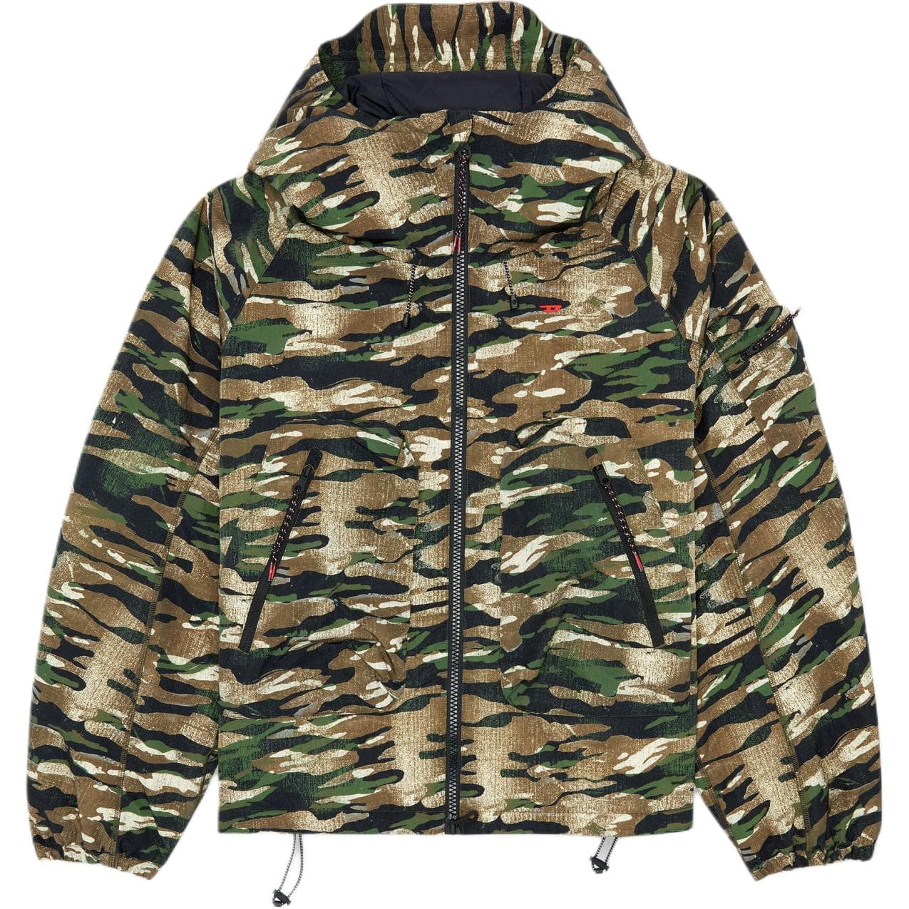 DIESEL Camouflage Hoodie Jacket
