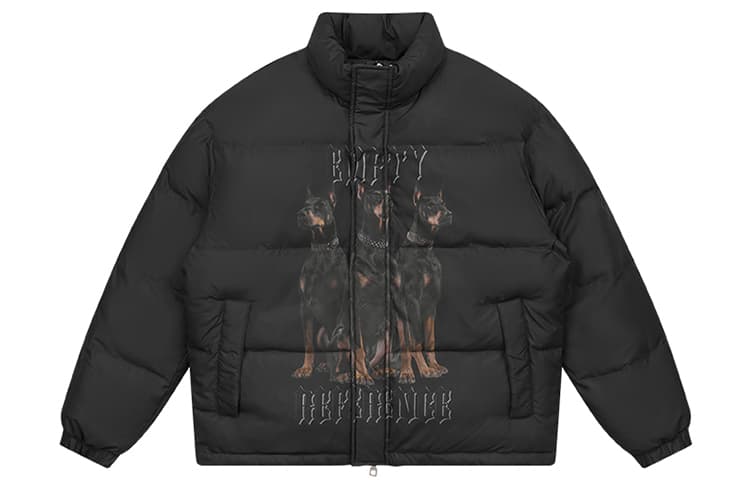 EMPTY REFERENCE Doberman Series Cotton Jacket Black