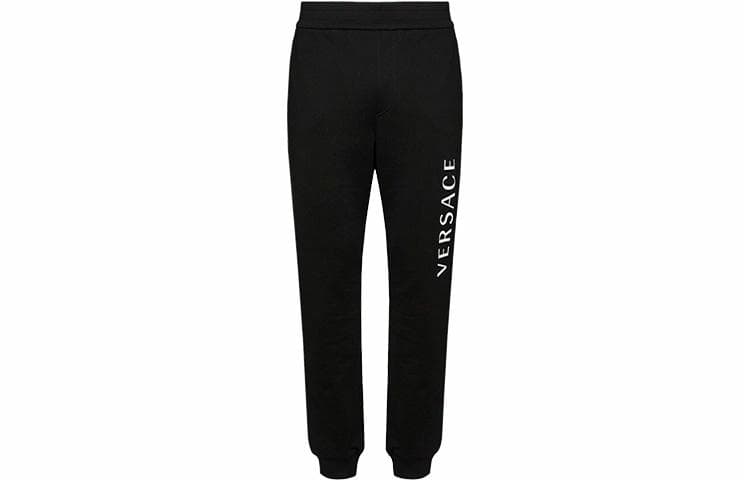 VERSACE/范思哲 Versace Logo Sweatpants Black
