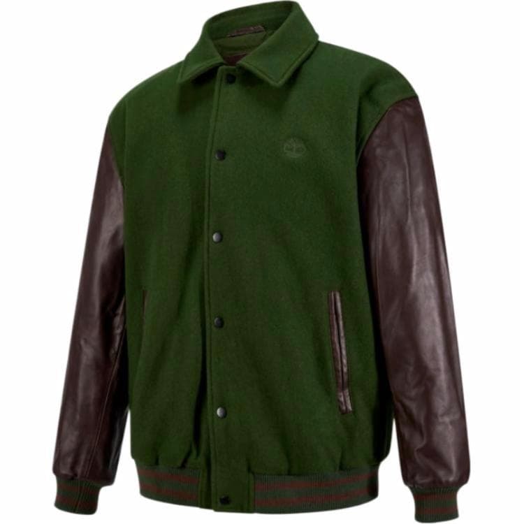 Timberland AF Leather Letterman Jacket