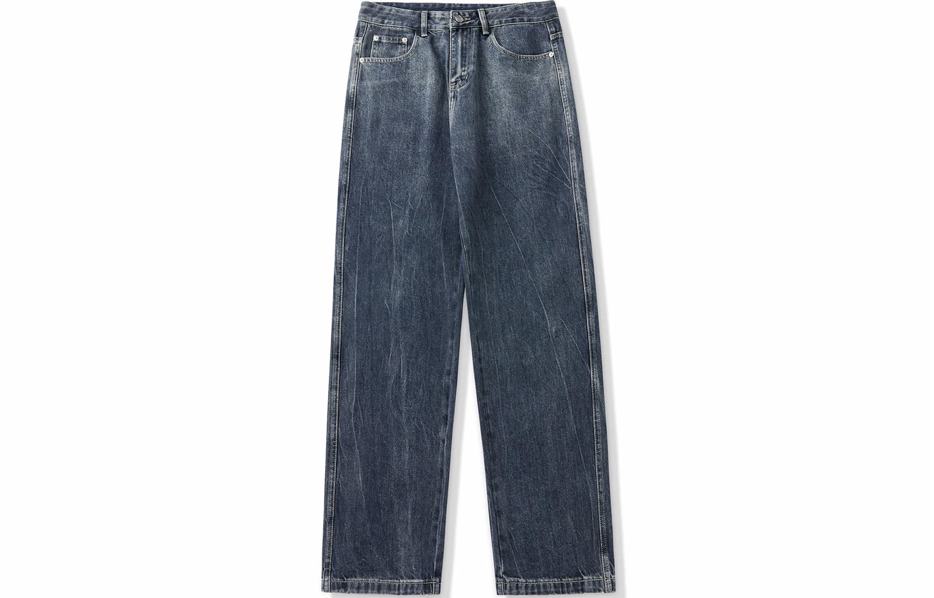 马克华菲/FAIRWHALE FAIRWHALE Straight Leg Jeans Blue
