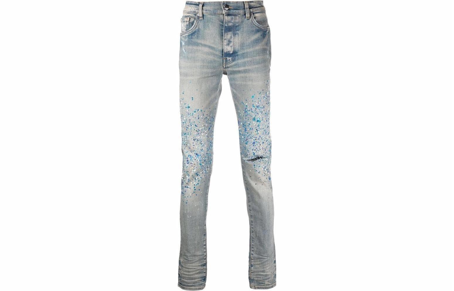 AMIRI 22 Distressed Jeans Blue