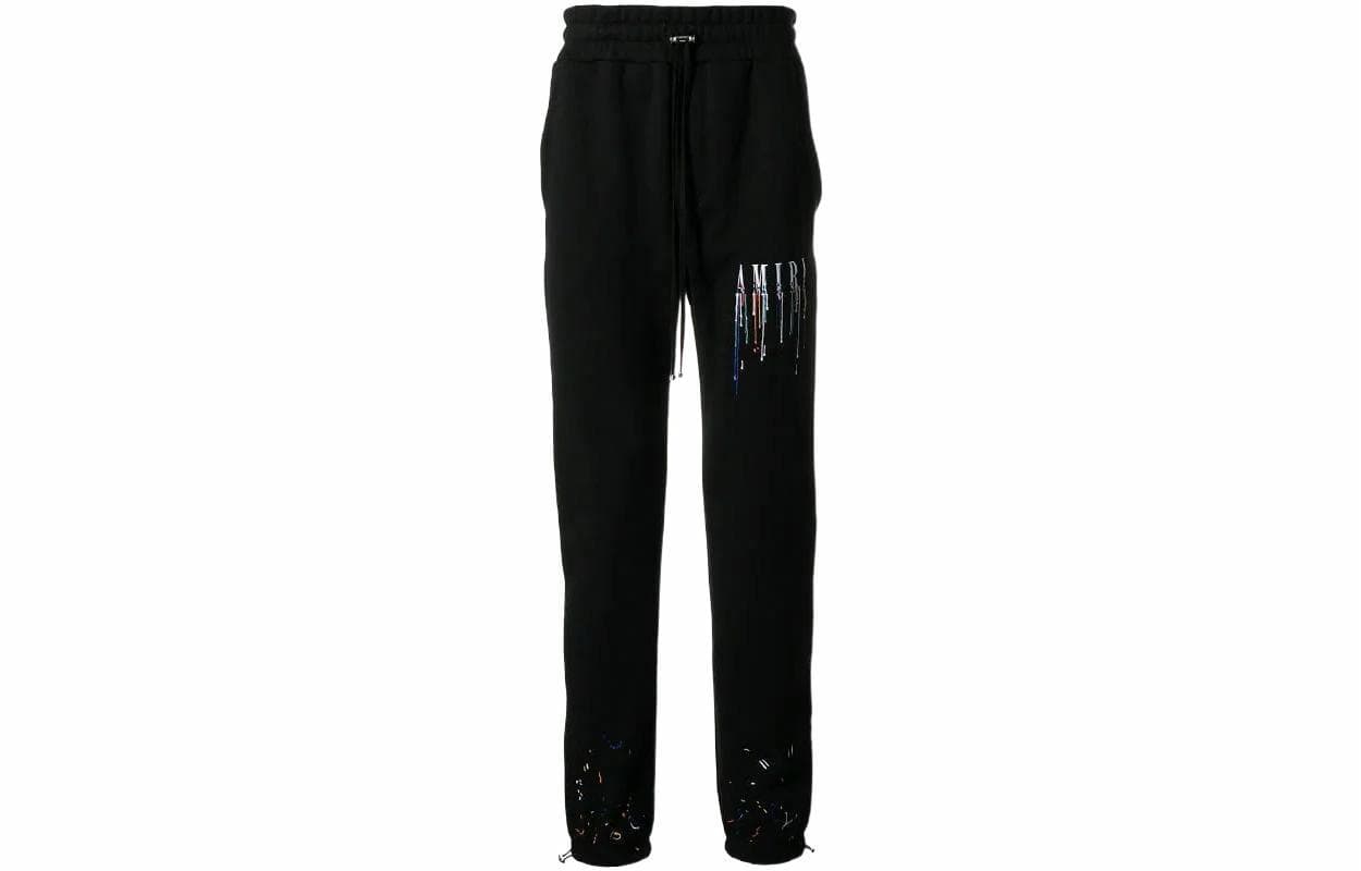 AMIRI Logo Print Jogger Pants Black