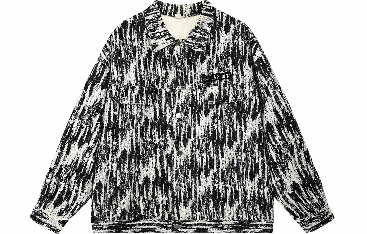 ER Retro Tie-Dye Stripe Jacquard Jacket