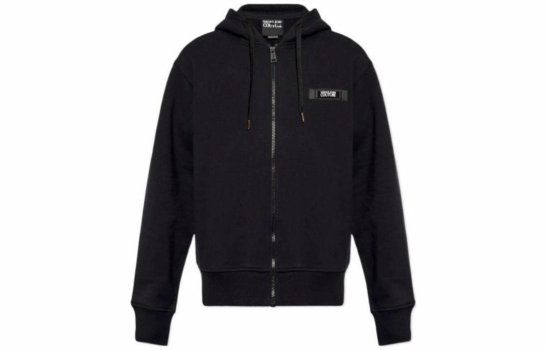 VERSACE JEANS COUTURE Versace Jeans Hooded Zip Jacket Black