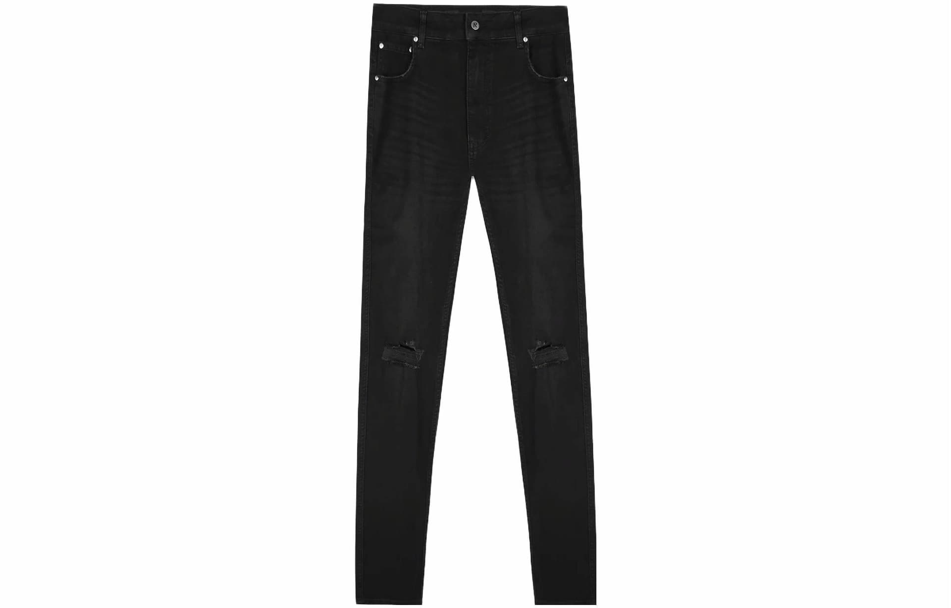 Represent Straight Zip Jeans Black