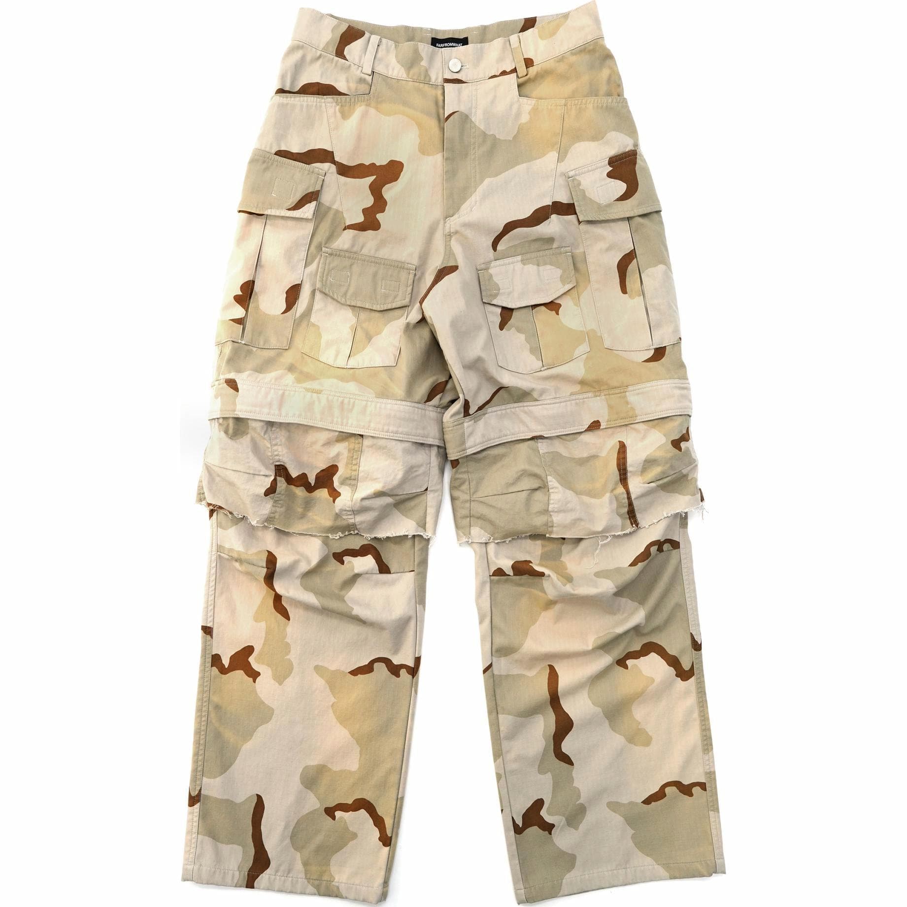FARFROMWHAT Cargo Pants Khaki