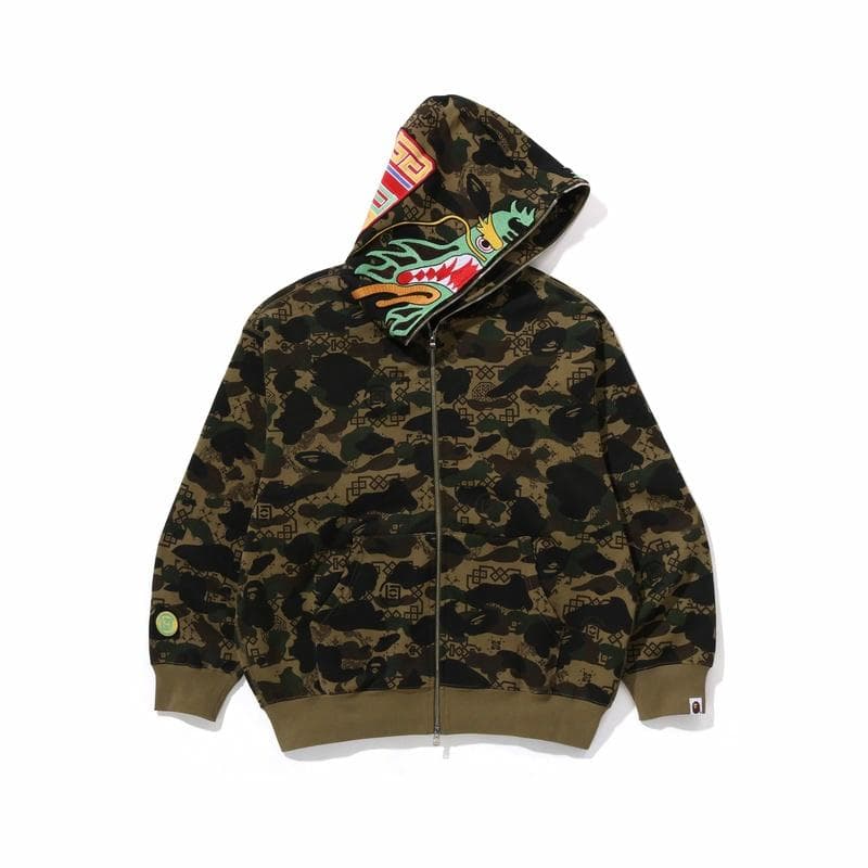 A BATHING APE BAPE x CLOT SS25 Camo Hoodie