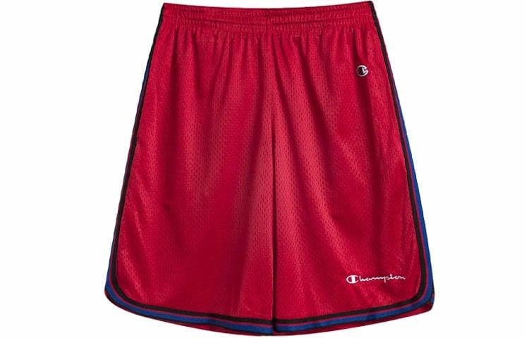 Champion Retro Stripe Mesh Shorts Red