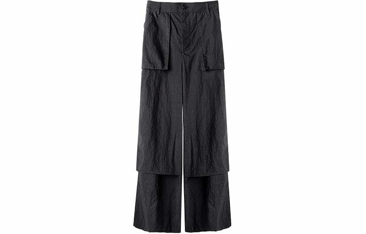 幻象者 Huanzhe Black Wide-Leg Pants