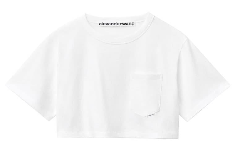 Alexander Wang Cropped T-Shirt White
