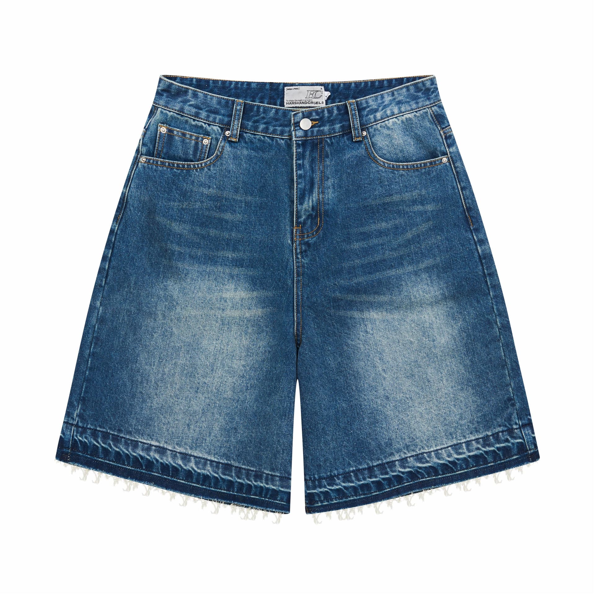 HARSH AND CRUEL Denim Shorts Blue