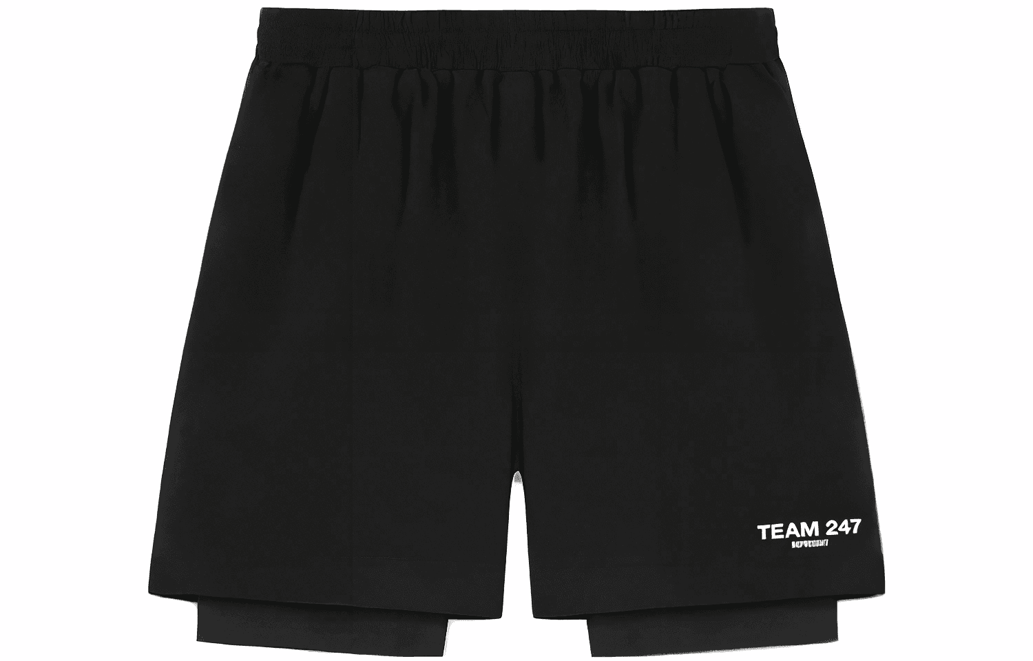 REPRESENT Letter Print 2-in-1 Shorts Black