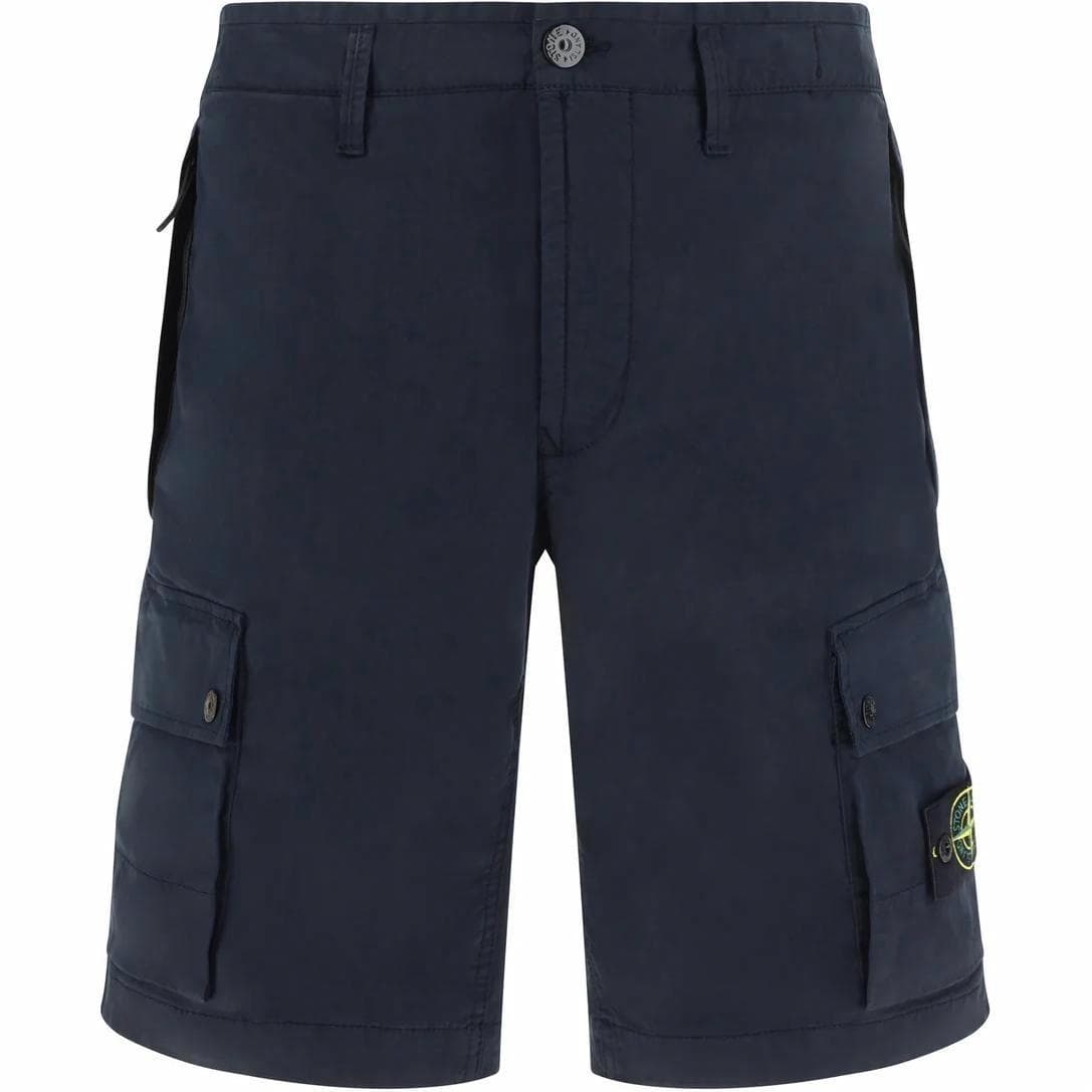 Stone Island Logo Print Shorts