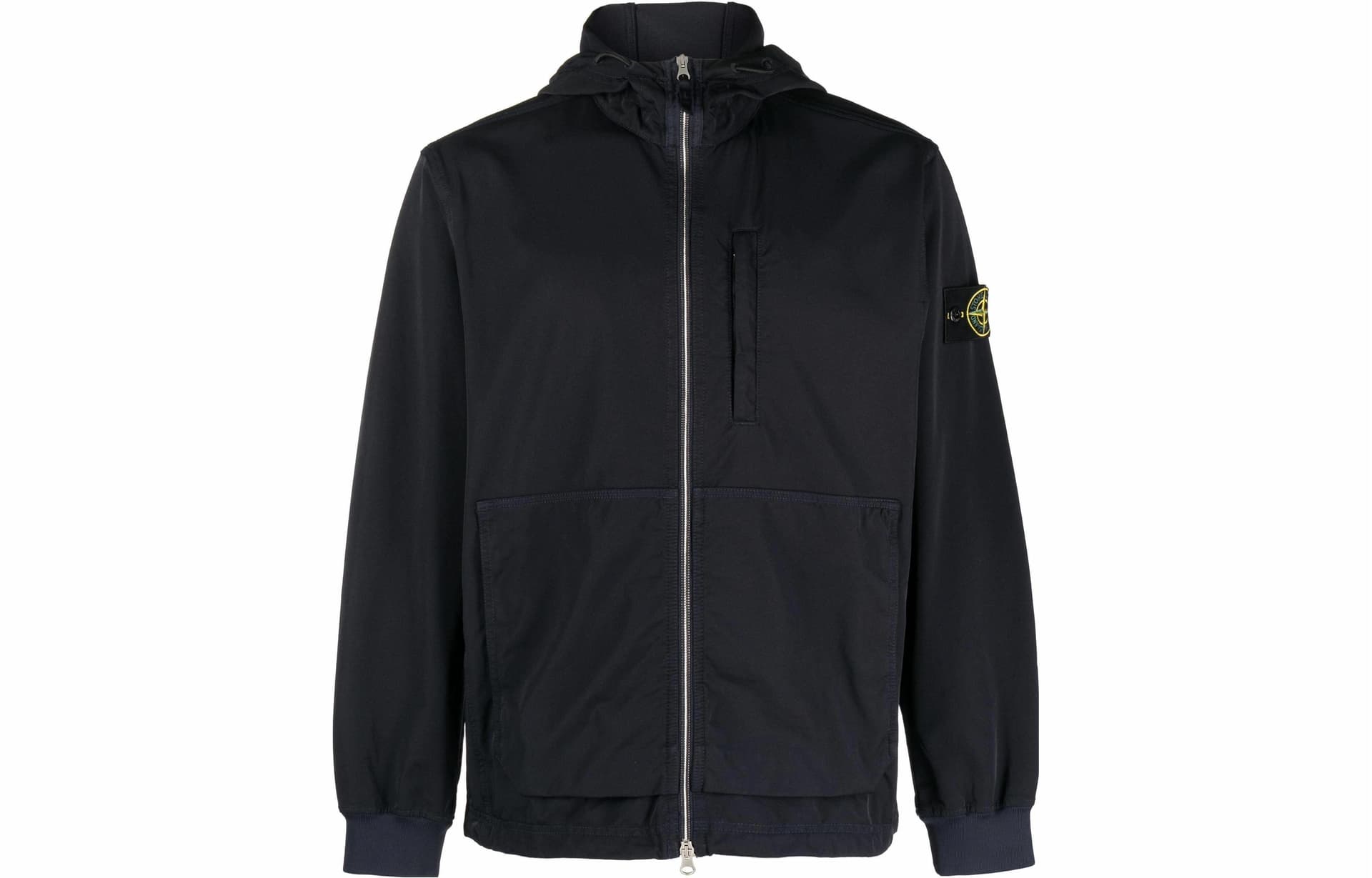 Stone Island Navy Zip Hoodie