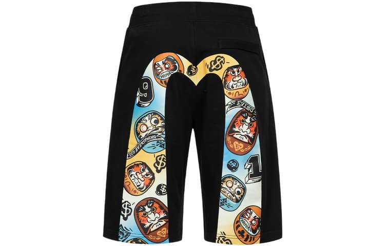 EVISU SS24 Black Shorts