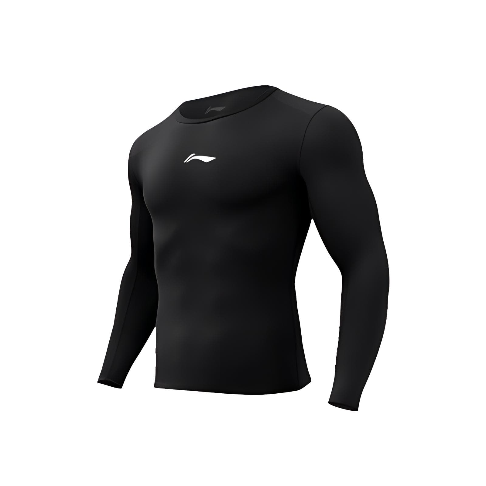 李宁 LiNing Long Sleeve Base Layer Black