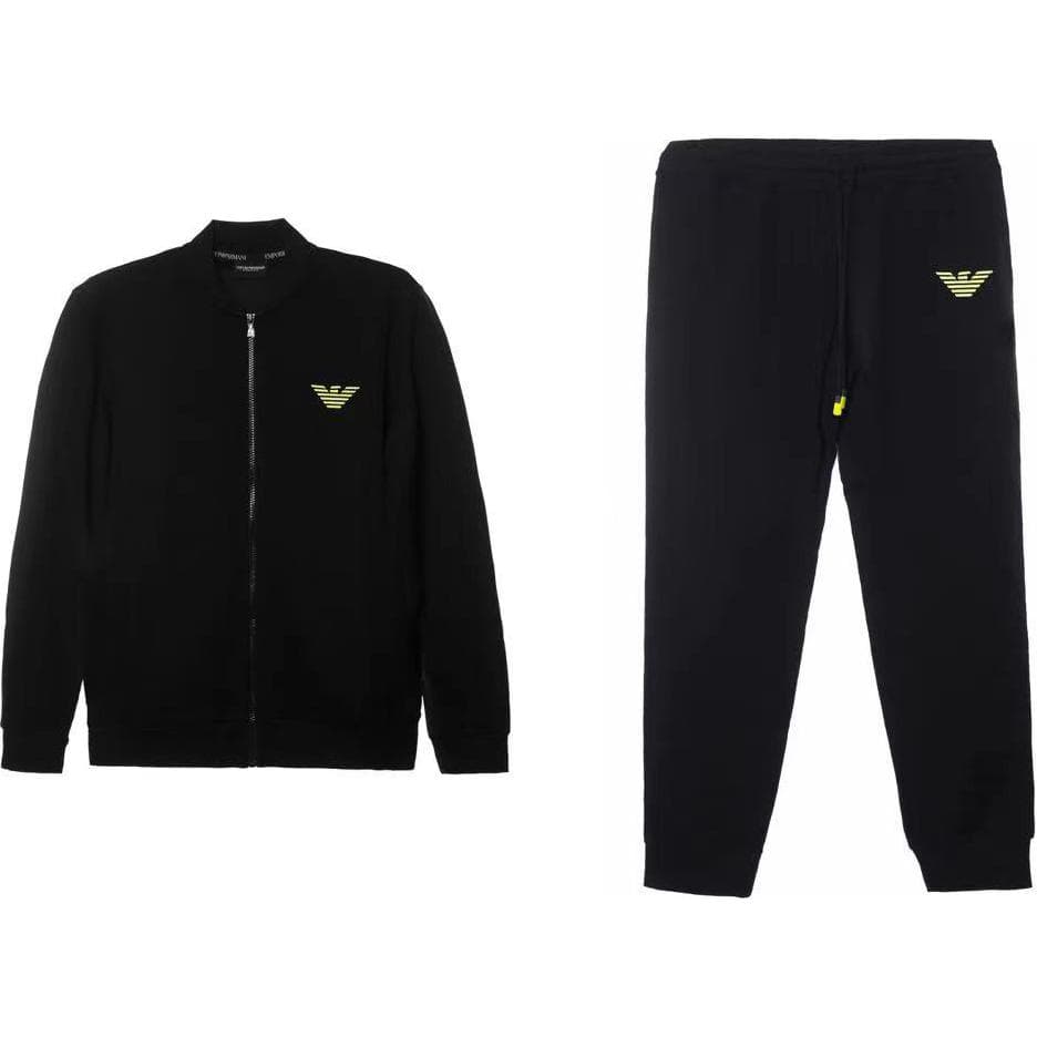 EMPORIO ARMANI/阿玛尼 Emporio Armani FW24 Logo Tracksuit Black