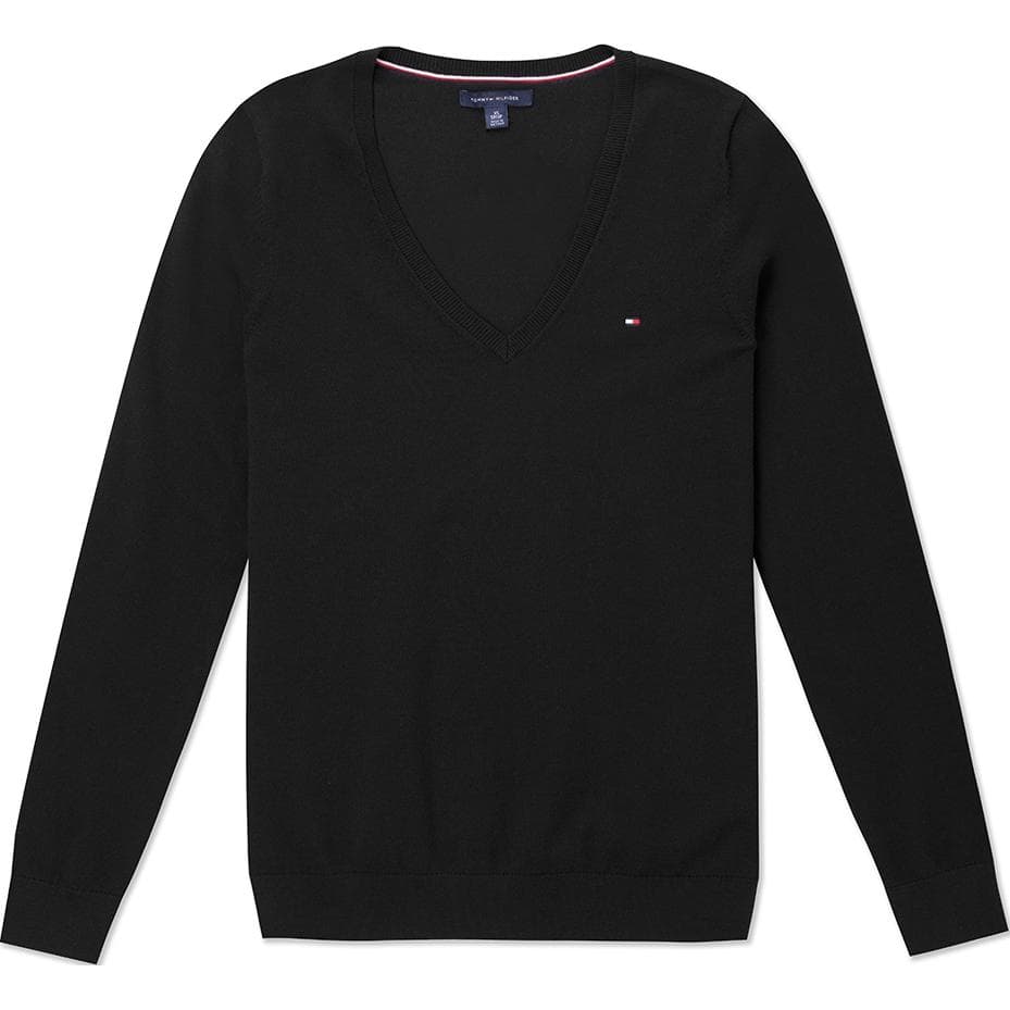 Tommy Hilfiger V-Neck Sweater Black