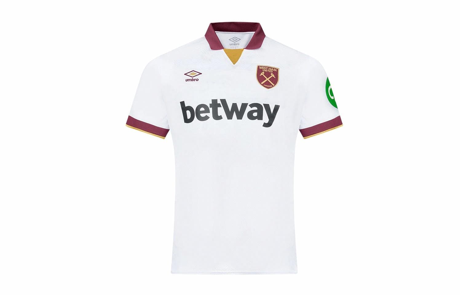 umbro/茵宝 Umbro Retro Short Sleeve Football Shirt White