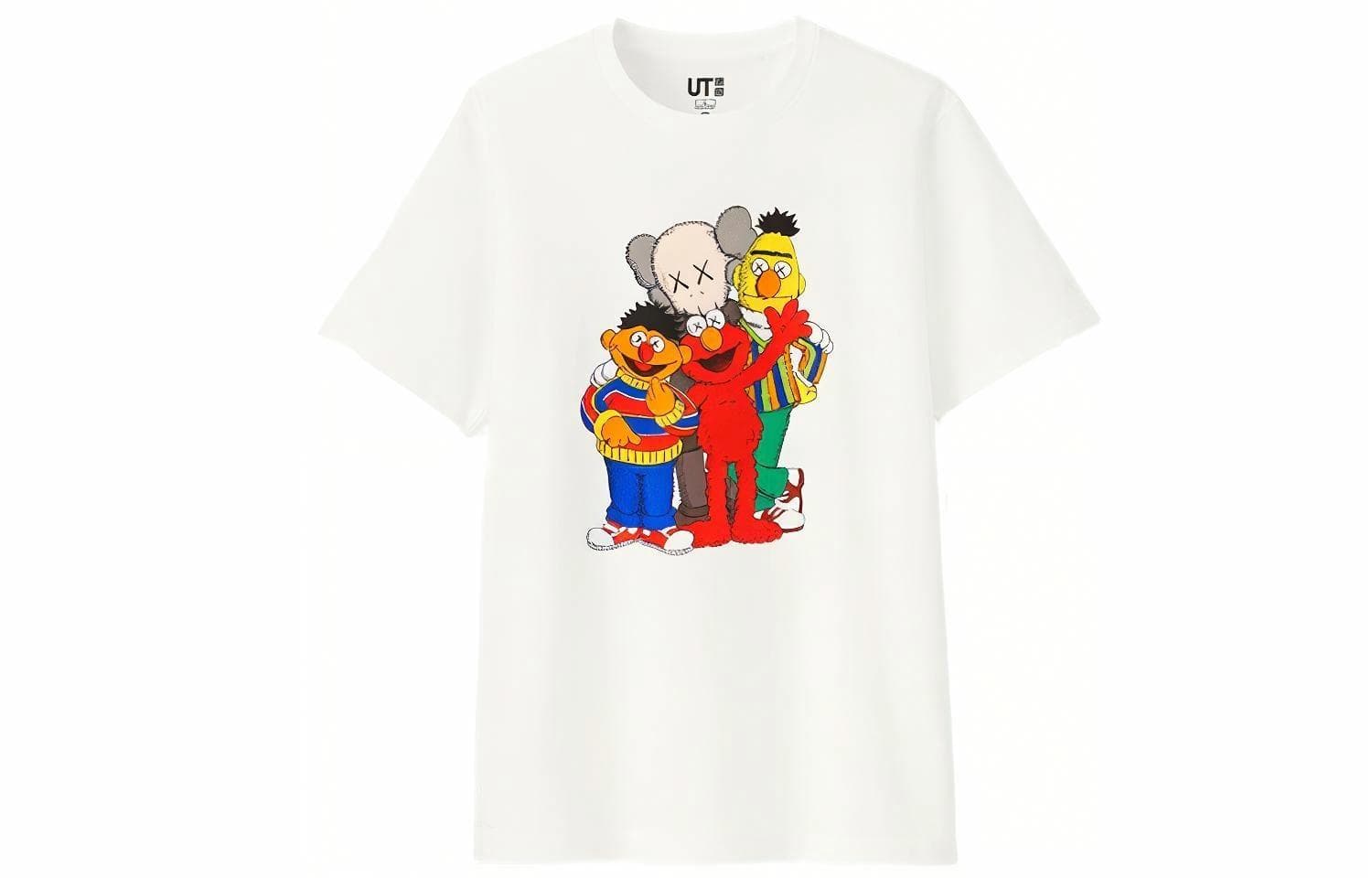 UNIQLO/优衣库 UNIQLO x Kaws x Sesame Street T-Shirt White