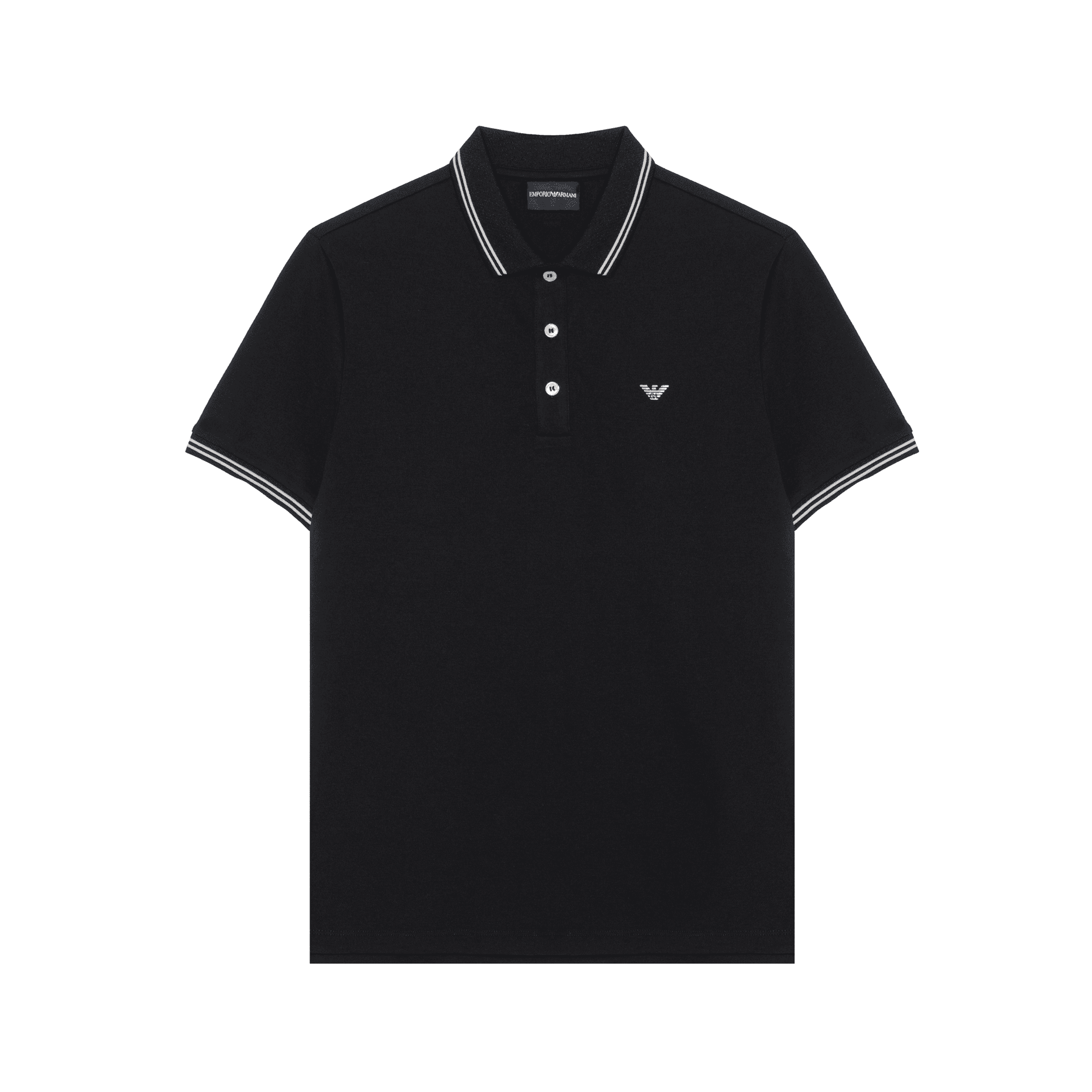 EMPORIO ARMANI/阿玛尼 Emporio Armani Polo Shirt Black