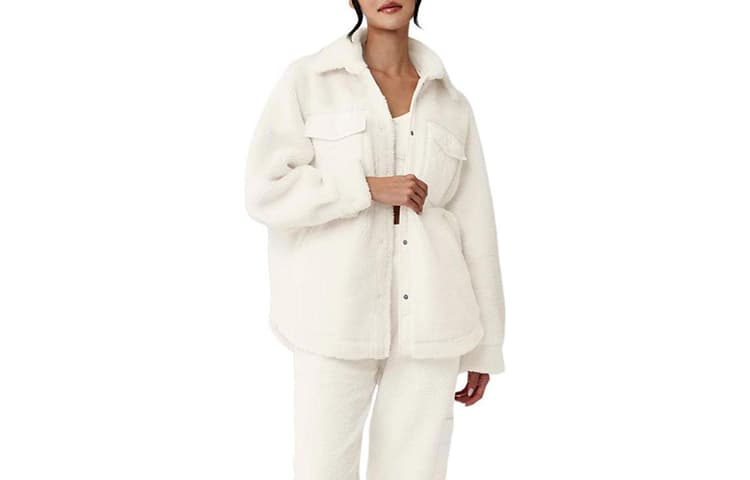 alo yoga Snap Button Oversized Jacket