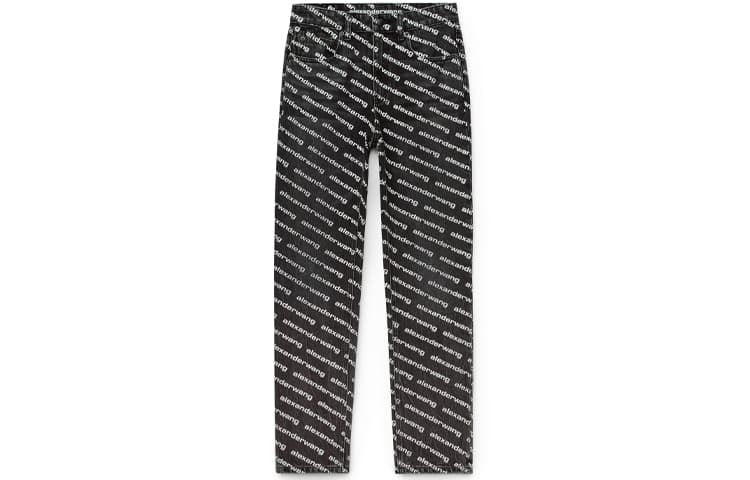 Alexander Wang SS21 High Waist Logo Jeans