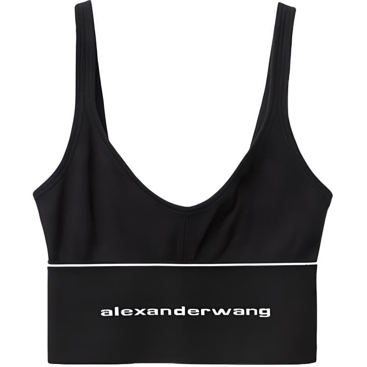 Alexander Wang SS22 Black Sports Bra