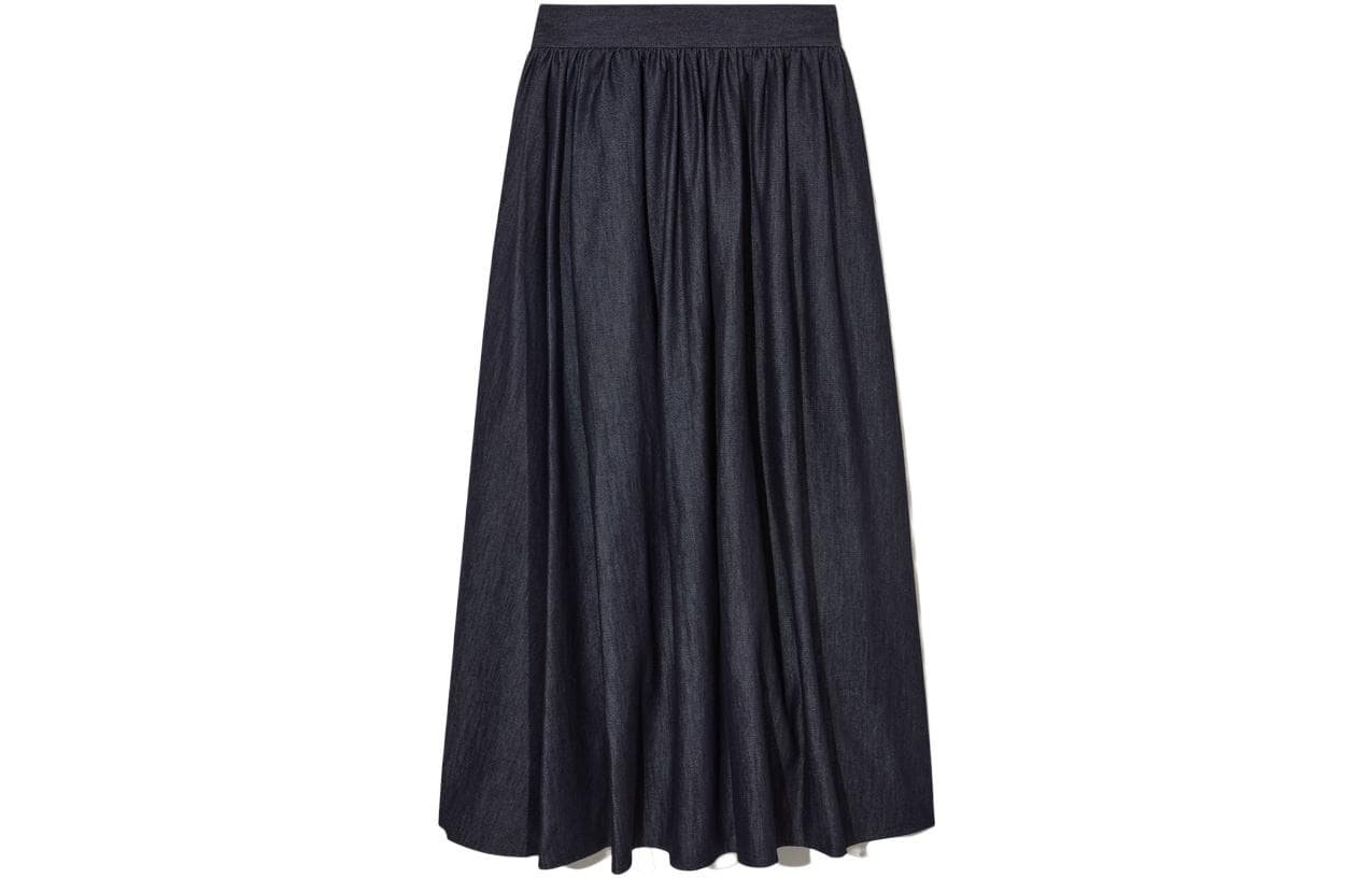 COS A-Line Midi Skirt Indigo