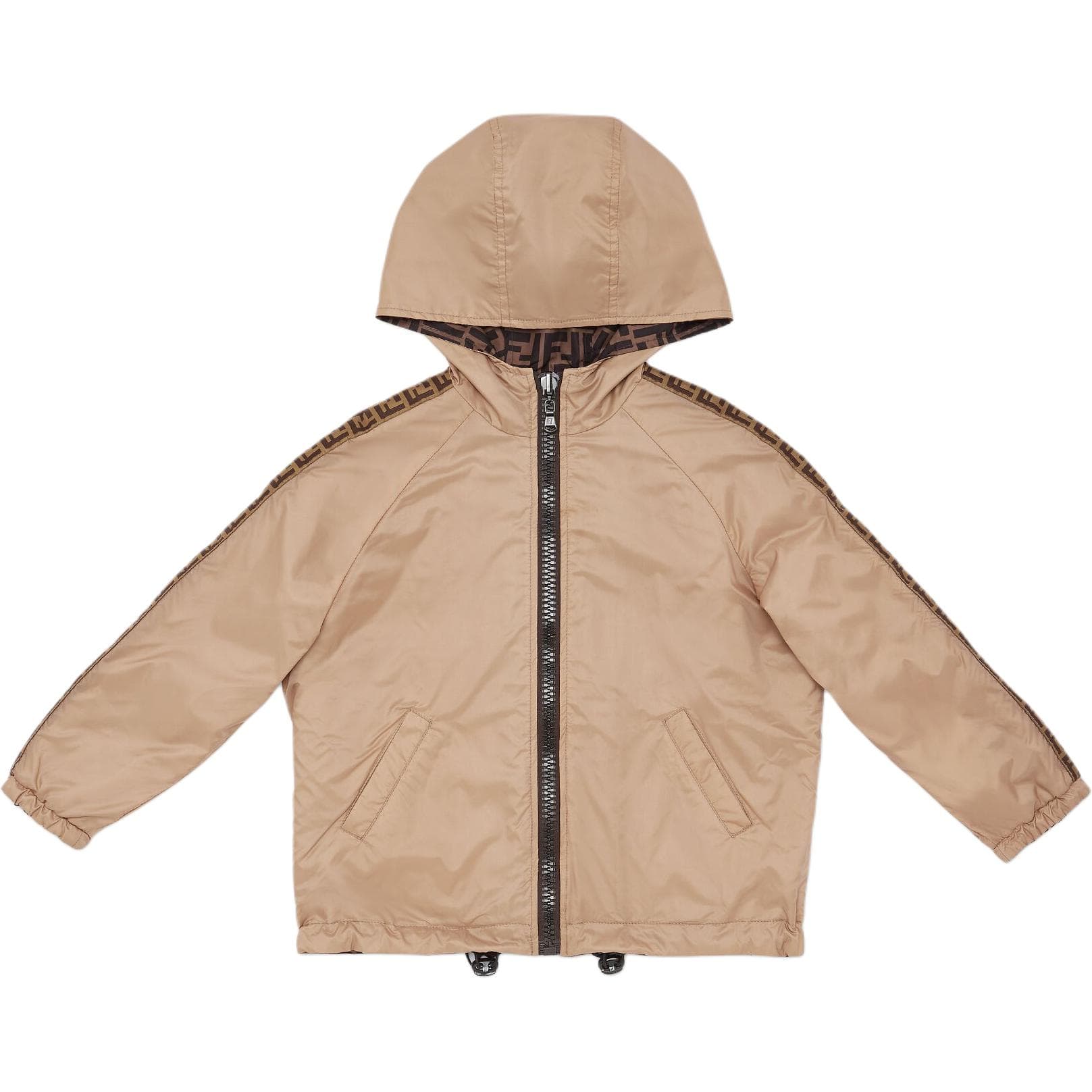 FENDI/芬迪 Fendi SS24 Logo Hoodie Jacket Beige