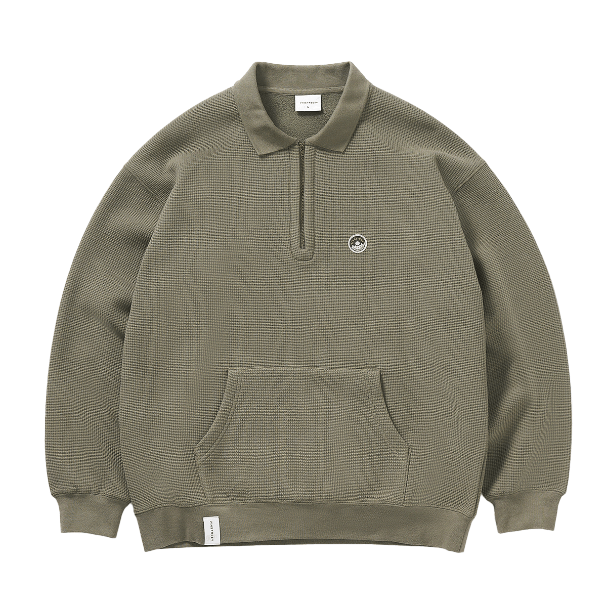 714STREET Waffle Half-Zip Pullover