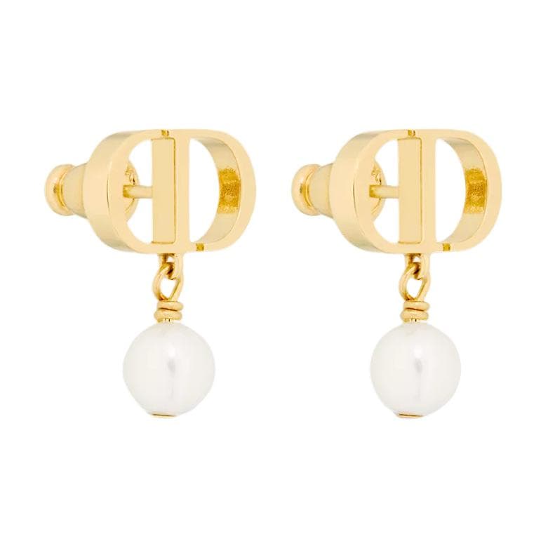 DIOR PETIT CD Metal Earrings Gold