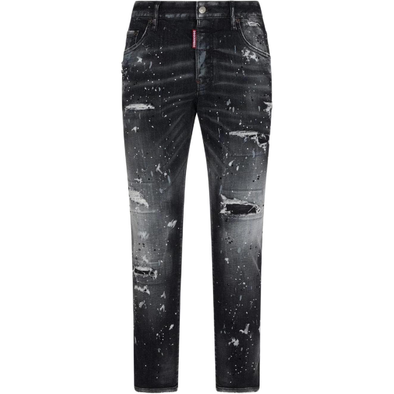 DSQUARED 2 DSQUARED2 SS24 Distressed Jeans Black