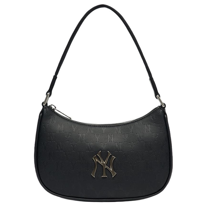 MLB Monogram Shoulder Bag Black Gold