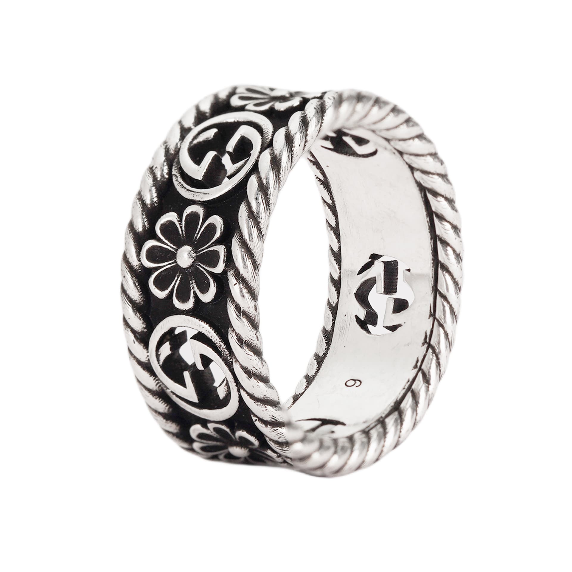 GUCCI/古驰 Gucci Interlocking G Silver Ring