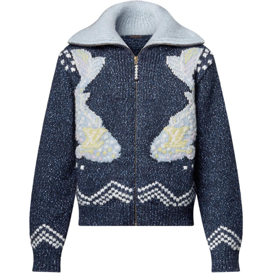 LOUIS VUITTON/路易威登 Louis Vuitton x Nigo FW25 Letter Print Knit Sweater