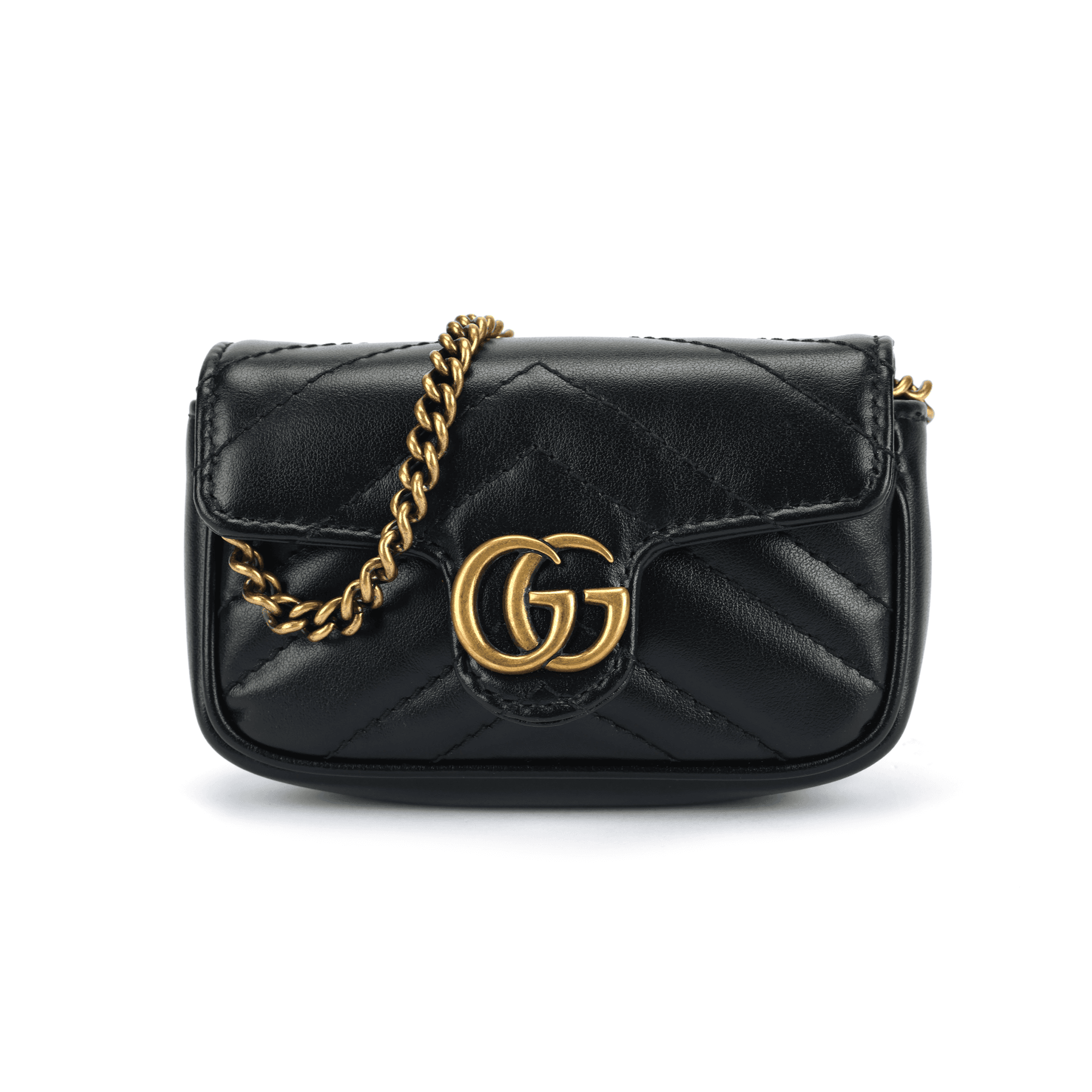 GUCCI/古驰 Gucci GG Marmont Small Wallet Bag Black